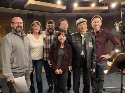 In the recording Studio with James Hong