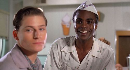 Crispin Glover and Donald Fullilove in Back to the Future (1985)