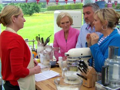 Mel Giedroyc, Mary Berry, Paul Hollywood, and Daniele Bryden in The Great British Baking Show (2010)