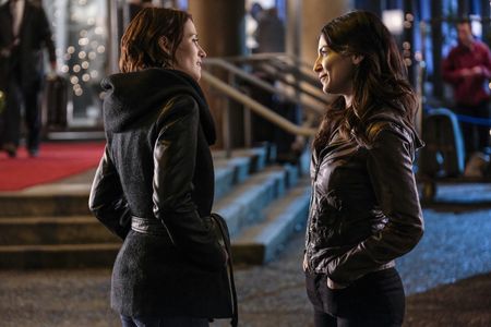 Chyler Leigh and Floriana Lima in Supergirl (2015)