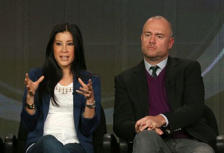 Lisa Ling and Michael Davies at an event for The Job (2013)