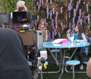 Jadin on the set of Nickelodean's 