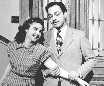 Kamal El-Shinnawi and Faten Hamamah in The Lawyer Fatma (1952)