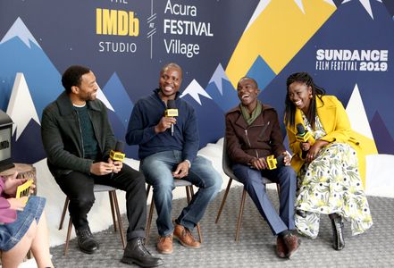 Chiwetel Ejiofor, Aïssa Maïga, William Kamkwamba, and Maxwell Simba at an event for The IMDb Studio at Sundance (2015)