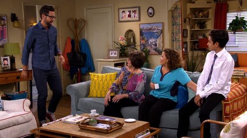 Rita Moreno, Justina Machado, Todd Grinnell, and Marcel Ruiz in One Day at a Time (2017)