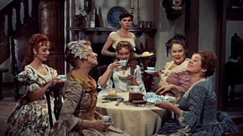 Leslie Caron, Elsa Lanchester, Amanda Blake, Lillian Culver, and Lisa Daniels in The Glass Slipper (1955)