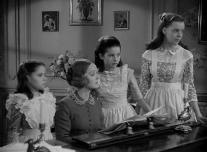 Bette Davis, June Lockhart, Ann E. Todd, and Virginia Weidler in All This, and Heaven Too (1940)