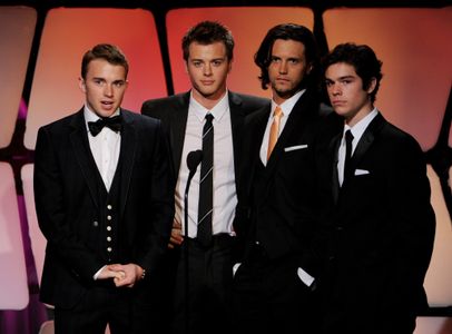 Eddie Alderson, Nathan Parsons, Chad Duell, and Chandler Massey at an event for The 40th Annual Daytime Emmy Awards (201