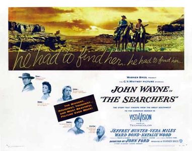 John Wayne, Natalie Wood, Ward Bond, Jeffrey Hunter, and Vera Miles in The Searchers (1956)