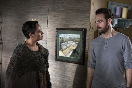 Briana Venskus and Ross Marquand in The Walking Dead (2010)