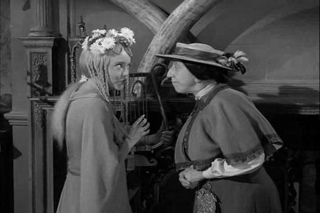 Margaret Hamilton and Carolyn Jones in The Addams Family (1964)