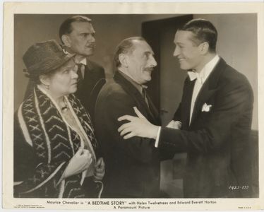Maurice Chevalier, Frank Reicher, and Ethel Wales in A Bedtime Story (1933)