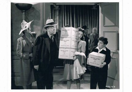 Guy Kibbee, Irene Rich, Joe Strauch Jr., and Virginia Weidler in This Time for Keeps (1942)