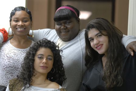 Angelic Zambrana, Amina Robinson, Gabourey Sidibe, and Stephanie Andujar in Precious (2009)