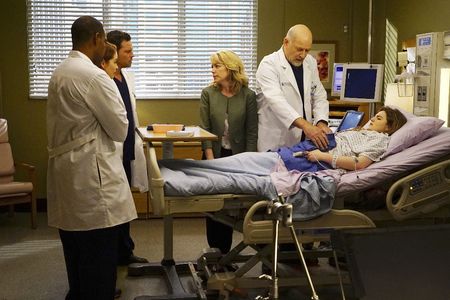 Justin Chambers, Sarah Drew, Jason George, Rebecca McFarland, Stephen Mendel, and Morgan Lily in Grey's Anatomy (2005)