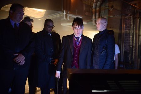 Alex Corrado, Robin Lord Taylor, and Anthony Carrigan in Gotham (2014)