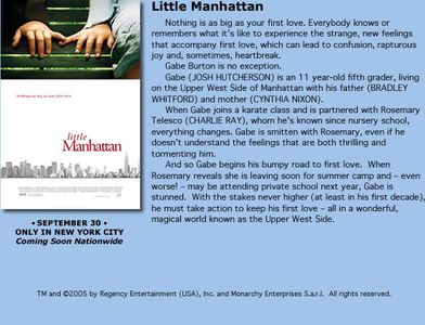 Josh Hutcherson and Charlotte Ray Rosenberg in Little Manhattan (2005)