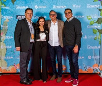 'The Kill Floor' producing team at the World Premiere of the film at the San Diego Latino Film Festival. March 2023. L t