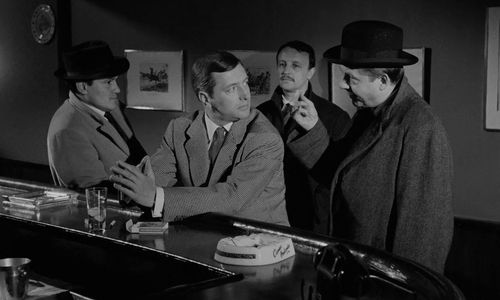 Marcel Cuvelier, Philippe March, Jean Desailly, and Jacques Léonard in Le Doulos (1962)
