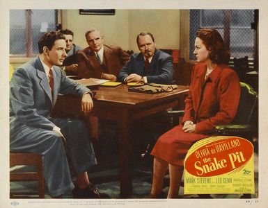 Olivia de Havilland, Frank Conroy, Howard Freeman, Leo Genn, and George Lynn in The Snake Pit (1948)