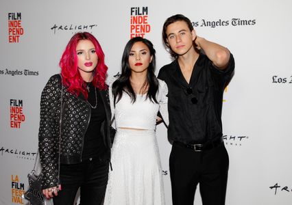Bella Thorne, Anna Akana, and Nash Grier at an event for You Get Me (2017)