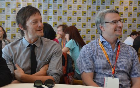 Norman Reedus and Glen Mazzara at an event for The Walking Dead (2010)