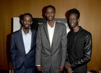 Barkhad Abdi and Mahat M. Ali at an event for Captain Phillips (2013)