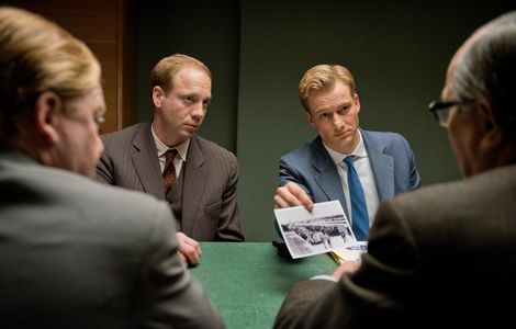 Hartmut Volle and Alexander Fehling in Labyrinth of Lies (2014)