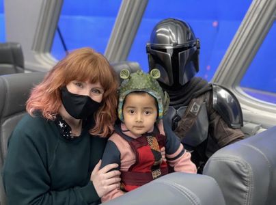Arden Voyles with Director Bryce Dallas Howard on the set of The Book of Boba Fett