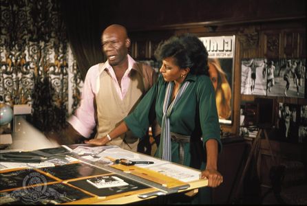 Pam Grier and Julius Harris in Friday Foster (1975)