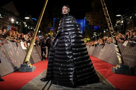 Ezra Miller at an event for Fantastic Beasts: The Crimes of Grindelwald (2018)
