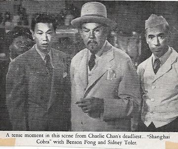 George Chandler, Benson Fong, Mantan Moreland, and Sidney Toler in The Shanghai Cobra (1945)