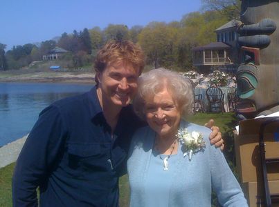 With Betty White on the set of The Proposal