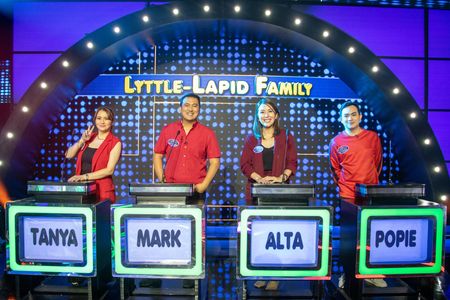 Mark Lapid, Tanya Garcia, Alta Lyttle, and Popie Lambert in Family Feud Philippines (2022)