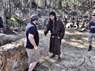 Directing a scene for SAMSON (2018) in Cape Town, South Africa.