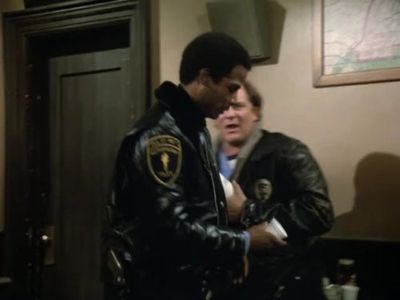 Charles Haid and Michael Warren in Hill Street Blues (1981)