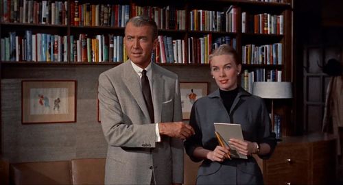James Stewart and Bek Nelson in Bell Book and Candle (1958)