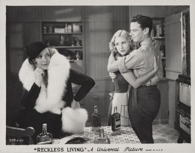 Mae Clarke, Norman Foster, and Marie Prevost in Reckless Living (1931)
