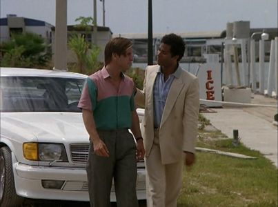 Joe Dallesandro and Philip Michael Thomas in Miami Vice (1984)