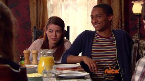 Jade Ramsey and Alex Sawyer in House of Anubis (2011)