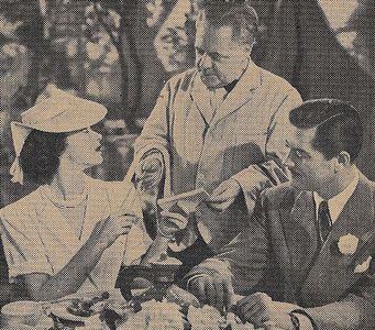 Carl Esmond, Marsha Hunt, and Joe Yule in Panama Hattie (1942)