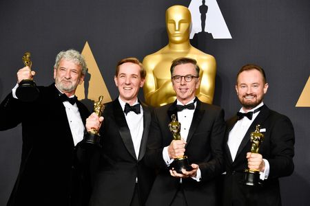 Peter Grace, Kevin O'Connell, Robert Mackenzie, and Andy Wright at an event for The Oscars (2017)
