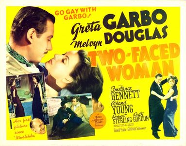Constance Bennett, Greta Garbo, Melvyn Douglas, and Roland Young in Two-Faced Woman (1941)