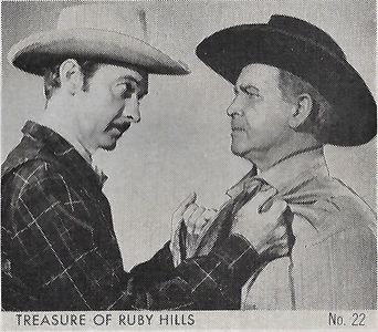 Barton MacLane and Zachary Scott in Treasure of Ruby Hills (1955)