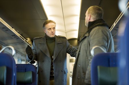 Kim Bodnia and Lars Simonsen in The Bridge (2011)
