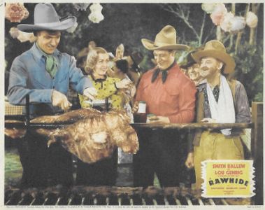 Smith Ballew, Lou Gehrig, Si Jenks, and Evalyn Knapp in Rawhide (1938)
