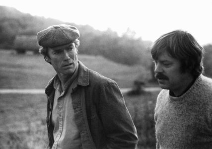 Clint Eastwood and Warren Clarke at an event for Firefox (1982)