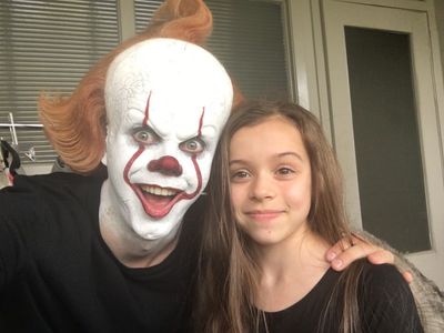 Bill Skarsgård and Sonia Maria Chirila in It Chapter Two (2019)