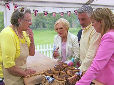 Mel Giedroyc, Mary Berry, Paul Hollywood, and Diana Beard in The Great British Baking Show (2010)