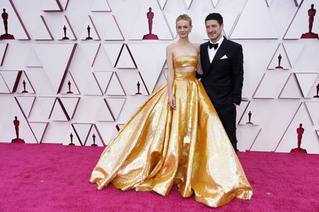 Carey Mulligan and Marcus Mumford at an event for The Oscars (2021)